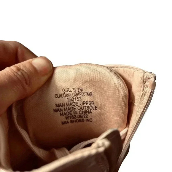 MIA Girl Glitter Sole Ankle Boot Faux Leather - Picture 10 of 10